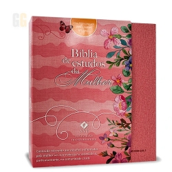 Biblia de Estudos da Mulher NVT - Rosa
